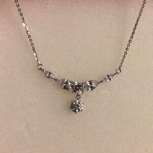 Sterling Silver 925 Moissanite Women’s necklace | Occasions Necklace | MSRP$289